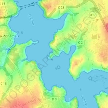 Mappa topografica La Passagère, altitudine, rilievo