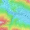 Mappa topografica Outrefer, altitudine, rilievo