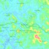 Mappa topografica Manarcadu, altitudine, rilievo