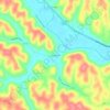 Mappa topografica Stringtown, altitudine, rilievo