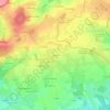 Mappa topografica Aubigné, altitudine, rilievo