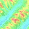 Mappa topografica Calvet Haut, altitudine, rilievo