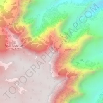 Mappa topografica Havasupai Point, altitudine, rilievo