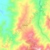 Mappa topografica Marsella, altitudine, rilievo