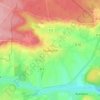 Mappa topografica Tourouvre, altitudine, rilievo