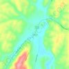 Mappa topografica Needmore, altitudine, rilievo