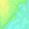 Mappa topografica Irina, altitudine, rilievo