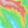 Mappa topografica Serra do Rochedo, altitudine, rilievo