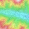 Mappa topografica Cayre, altitudine, rilievo