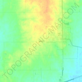 Mappa topografica Summit, altitudine, rilievo