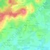 Mappa topografica La Louvrie, altitudine, rilievo
