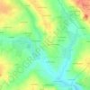 Mappa topografica Le Roz, altitudine, rilievo