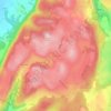 Mappa topografica Annoisin, altitudine, rilievo