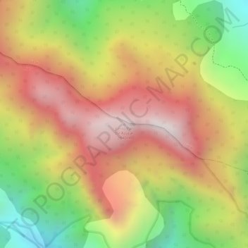 Mappa topografica Cerro Pan De Azucar, altitudine, rilievo