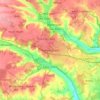 Mappa topografica Amersham, altitudine, rilievo