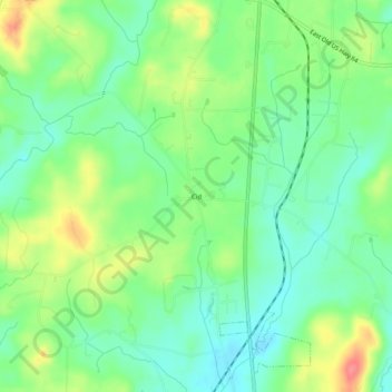 Mappa topografica Cid, altitudine, rilievo