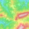 Mappa topografica Capanne di Marcarolo, altitudine, rilievo