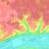 Mappa topografica Les Epinettes, altitudine, rilievo