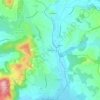 Mappa topografica Les Trieux, altitudine, rilievo