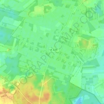 Mappa topografica Borchel, altitudine, rilievo