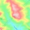 Mappa topografica Spruce Mountain, altitudine, rilievo