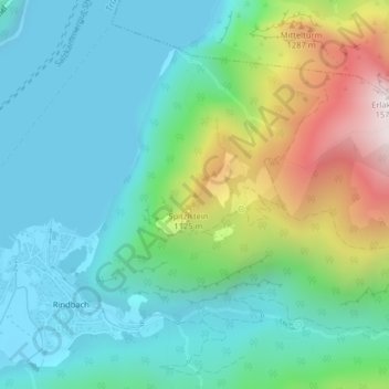 Mappa topografica Loser, altitudine, rilievo