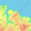 Mappa topografica Kerzo, altitudine, rilievo