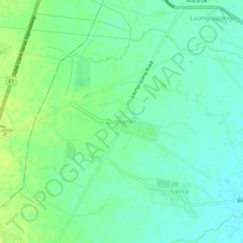 Mappa topografica Dumarais, altitudine, rilievo