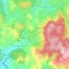 Mappa topografica Jeaux, altitudine, rilievo