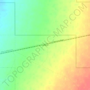 Mappa topografica Bosque, altitudine, rilievo