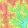 Mappa topografica Le Greil, altitudine, rilievo