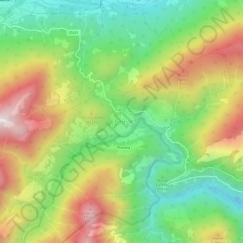 Mappa topografica Finero, altitudine, rilievo