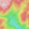 Mappa topografica 687, altitudine, rilievo
