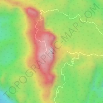 Mappa topografica Dhupgarh, altitudine, rilievo