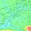 Mappa topografica Partington, altitudine, rilievo