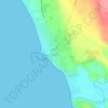 Mappa topografica Scoglitti, altitudine, rilievo
