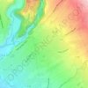 Mappa topografica la Ravine des Cabris, altitudine, rilievo