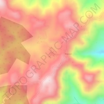 Mappa topografica Man-ai, altitudine, rilievo