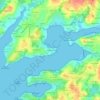 Mappa topografica Kersanton, altitudine, rilievo