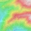 Mappa topografica Mont Péla, altitudine, rilievo