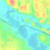 Mappa topografica Three Lakes, altitudine, rilievo