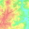 Mappa topografica Carolina Springs, altitudine, rilievo