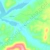 Mappa topografica Barber, altitudine, rilievo