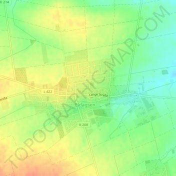 Mappa topografica Senfmühle, altitudine, rilievo