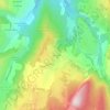 Mappa topografica Rioupes, altitudine, rilievo