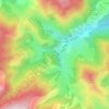 Mappa topografica Perteguet, altitudine, rilievo