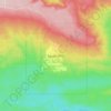 Mappa topografica Swan Hills, altitudine, rilievo