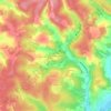 Mappa topografica Les Granges, altitudine, rilievo