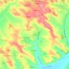 Mappa topografica La Rigné, altitudine, rilievo