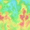 Mappa topografica Le Monteil, altitudine, rilievo